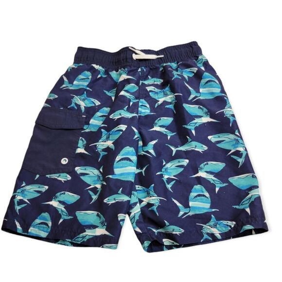 Cat & Jack shark swim trunks M8 - Picture 1 of 3